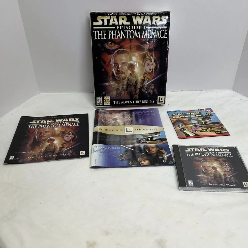 🔥LOT‎ OF 2 - STAR WARS PC GAMES - EPISODE 1 & THE FALLEN VGC